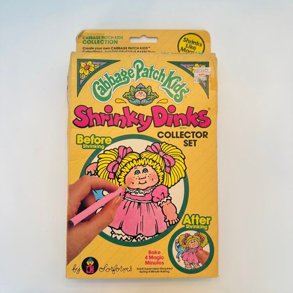 Vintage SEALED Cabbage Patch Shrinky Dinks and Cabbage Patch Kids Figure - Picture 2 of 10